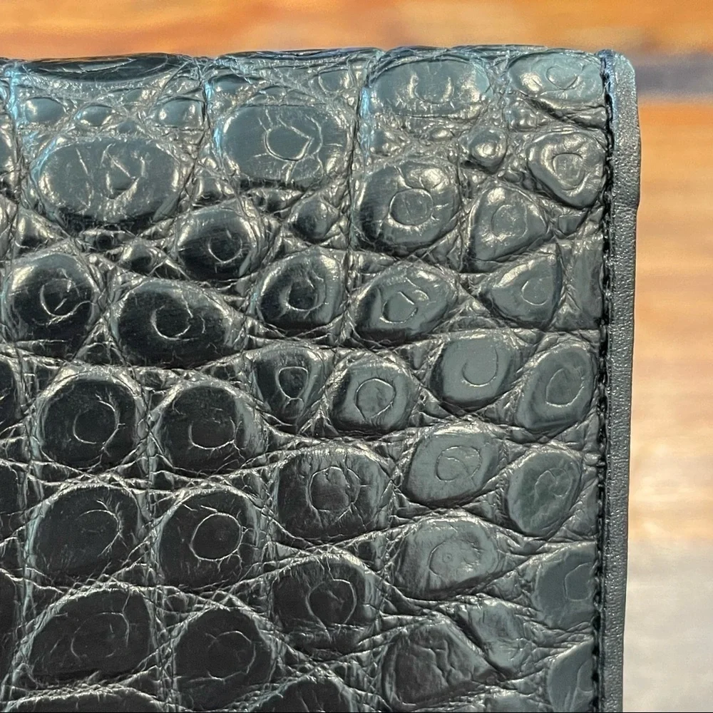 Authentic Crocodile Leather Wallet 1A